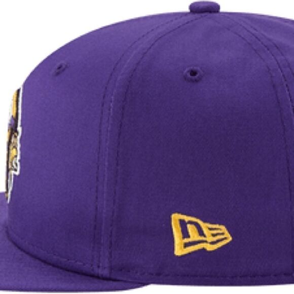 Minnesota Vikings Football New Era Purple 9FIFTY Adjustable Snapback Hat - Picture 9 of 12